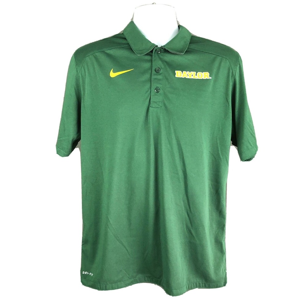 Nike DRI-FIT Baylor University Bears Golf‎ Polo Shirt BU Logo Men's Medium